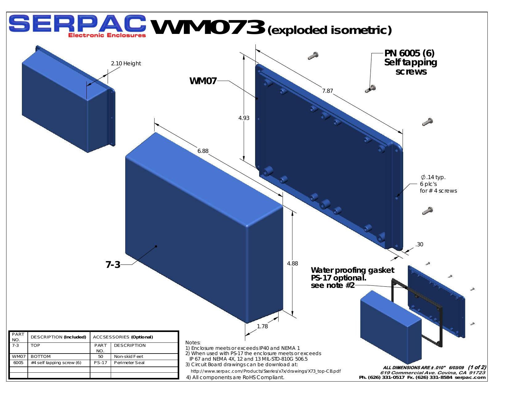 073,GY datasheet preview page 1