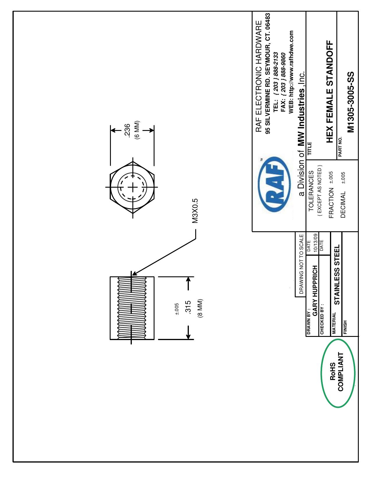 1305 datasheet preview page 1