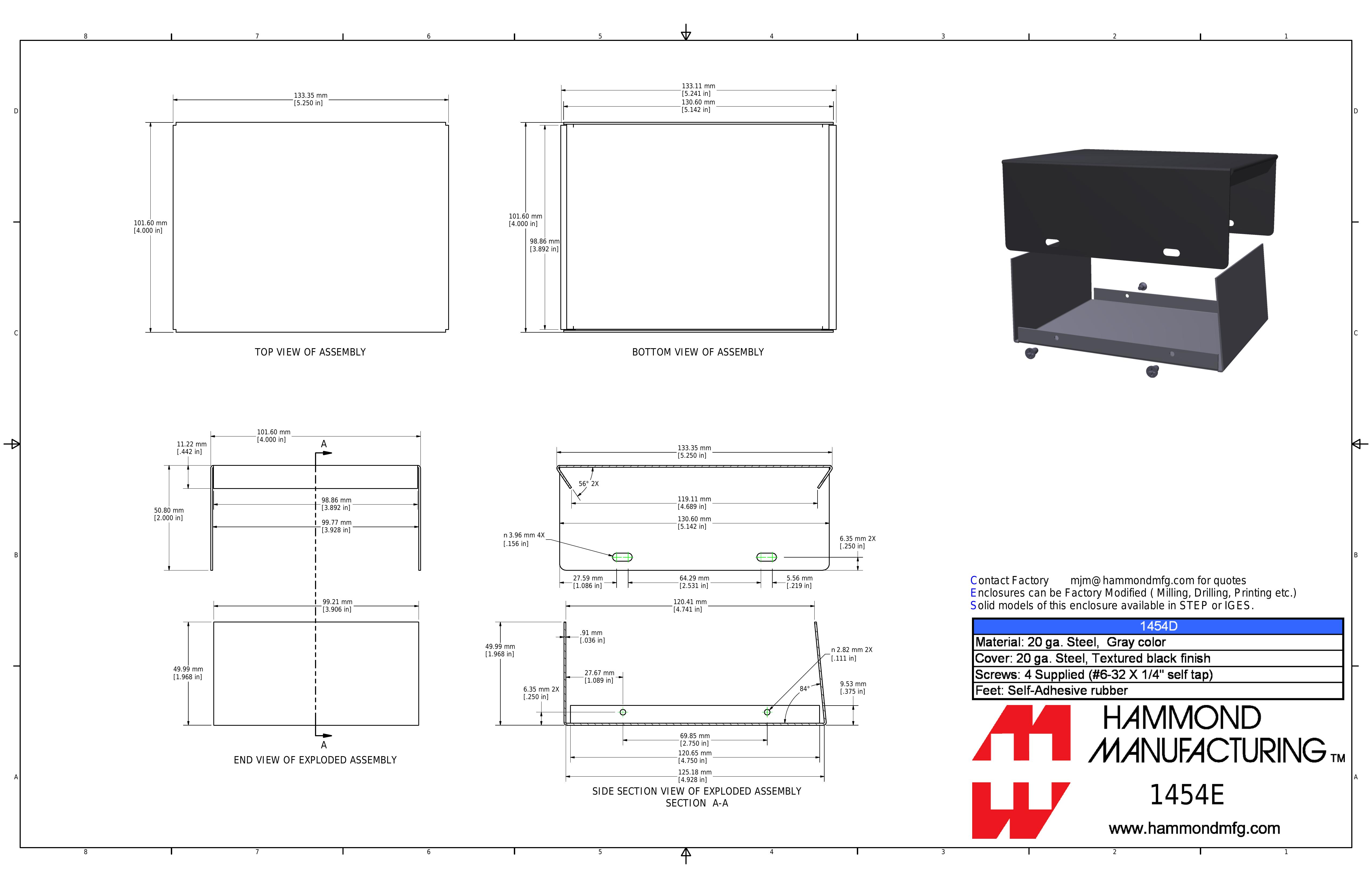 1454E datasheet preview page 1