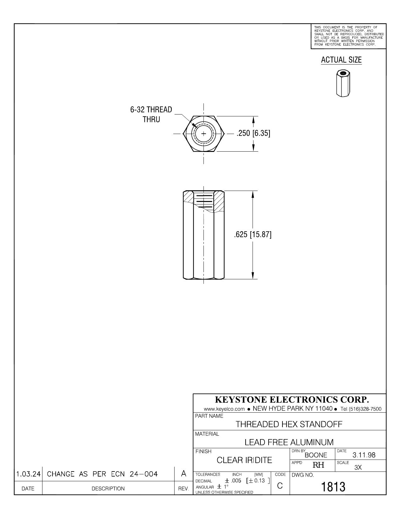 1813 datasheet preview page 1