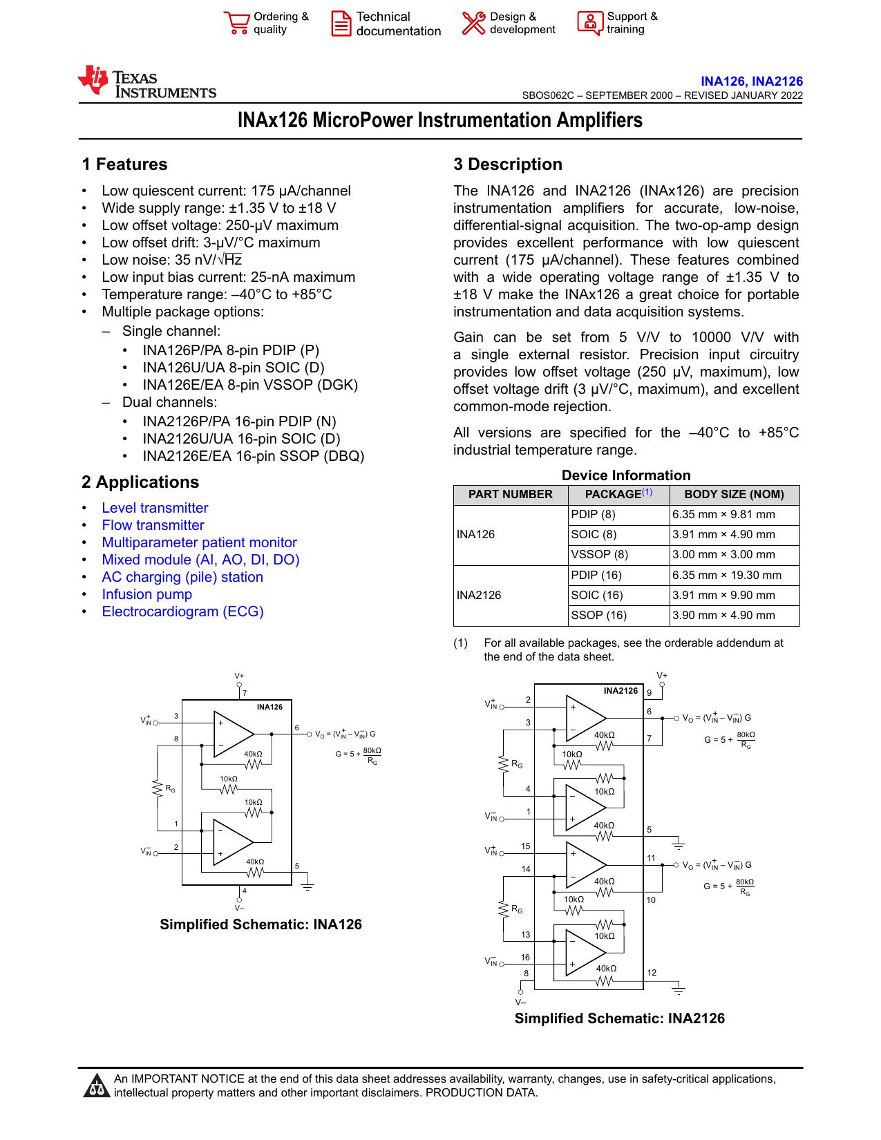 27 datasheet preview page 1