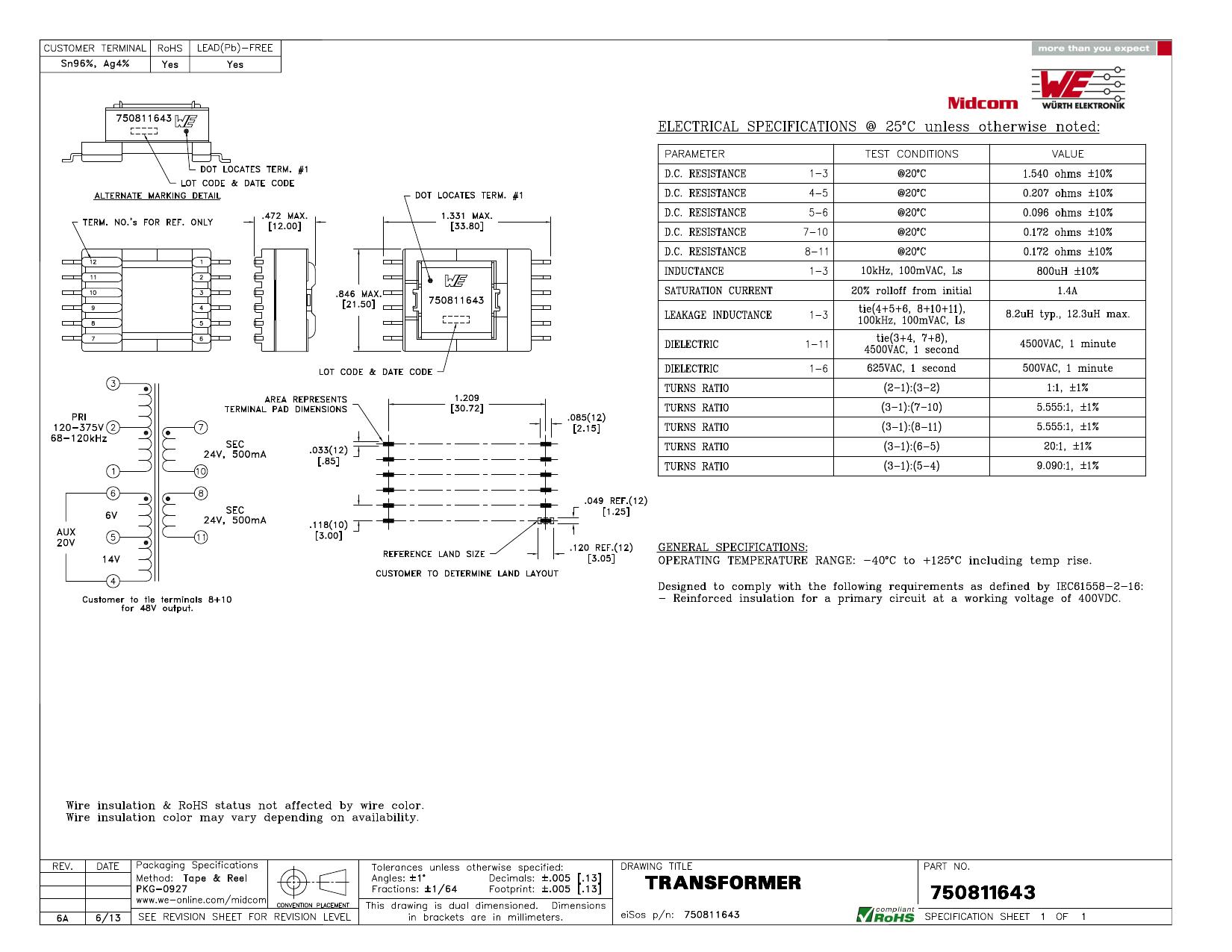 411 datasheet preview page 1