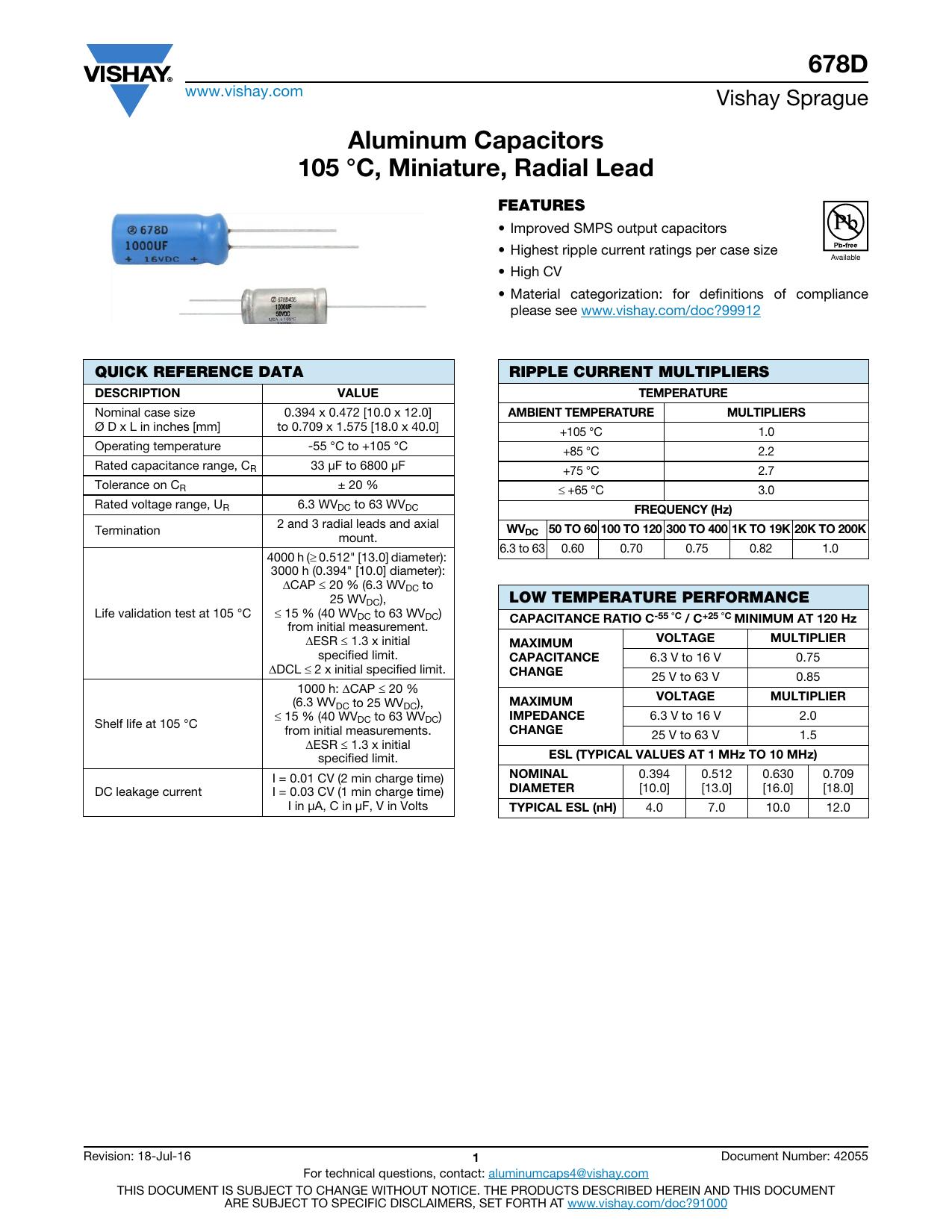 678 datasheet preview page 1