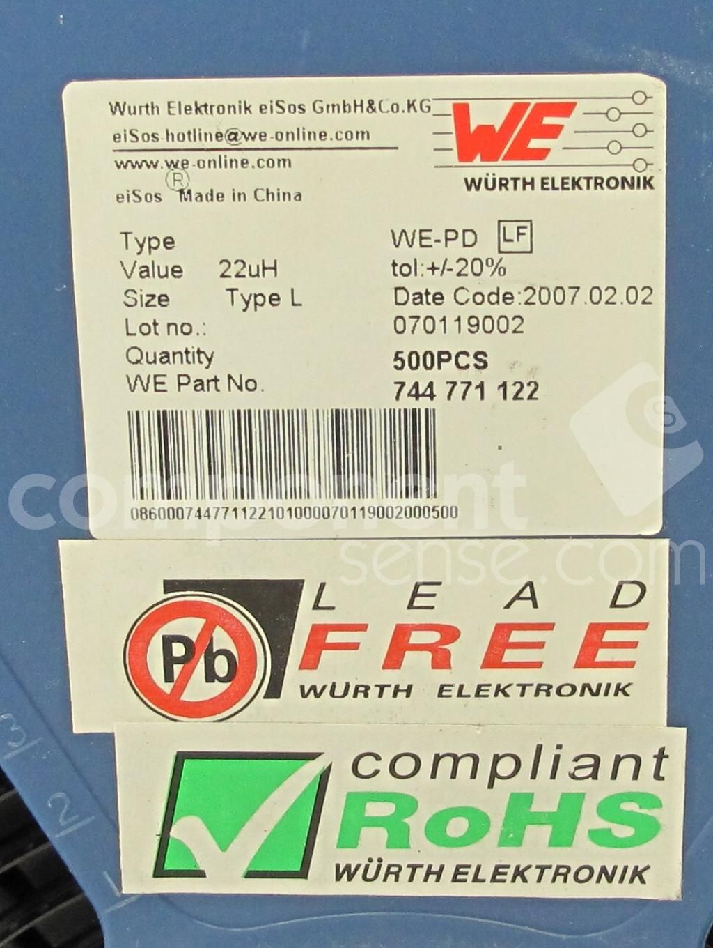 744771122LF datasheet preview page 1