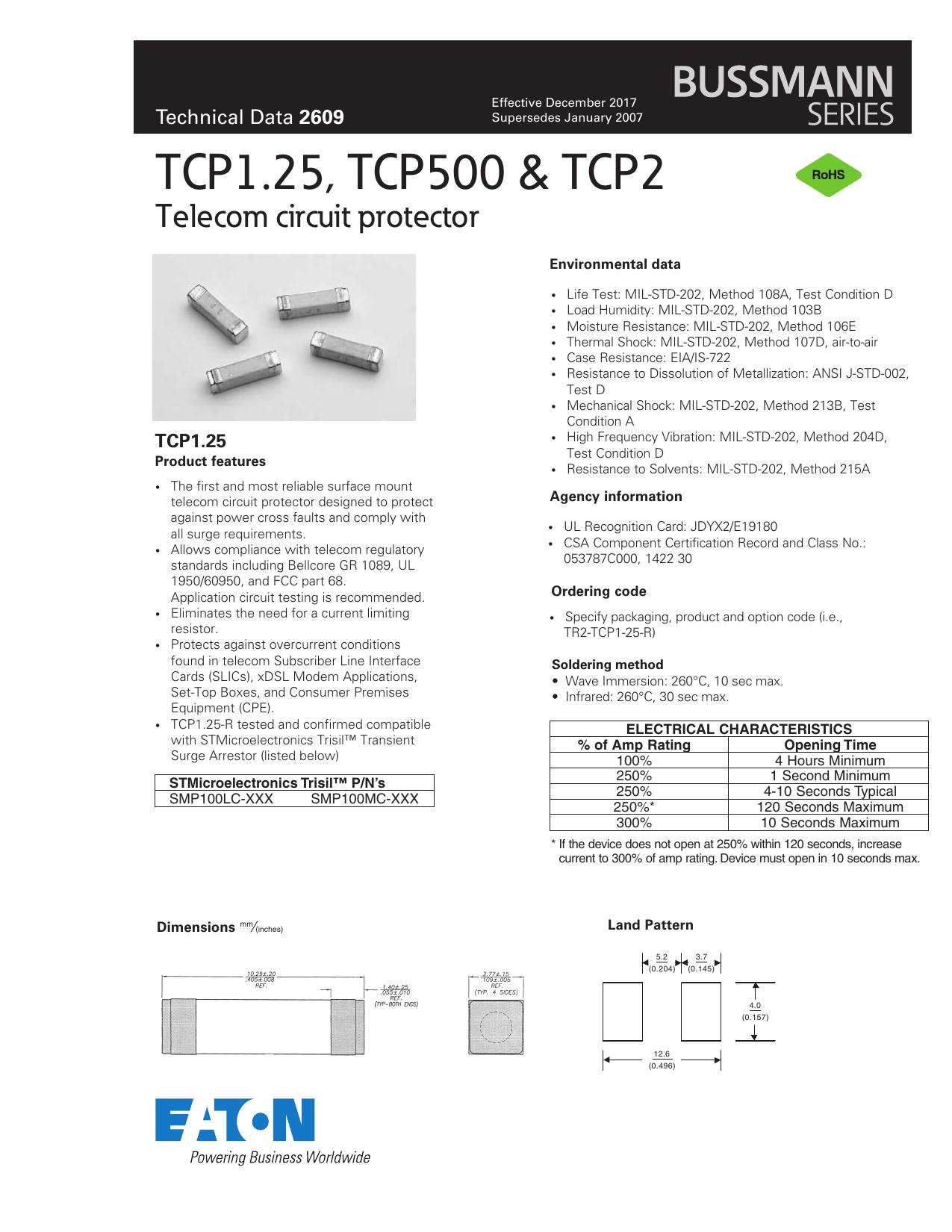 CP500 datasheet preview page 1