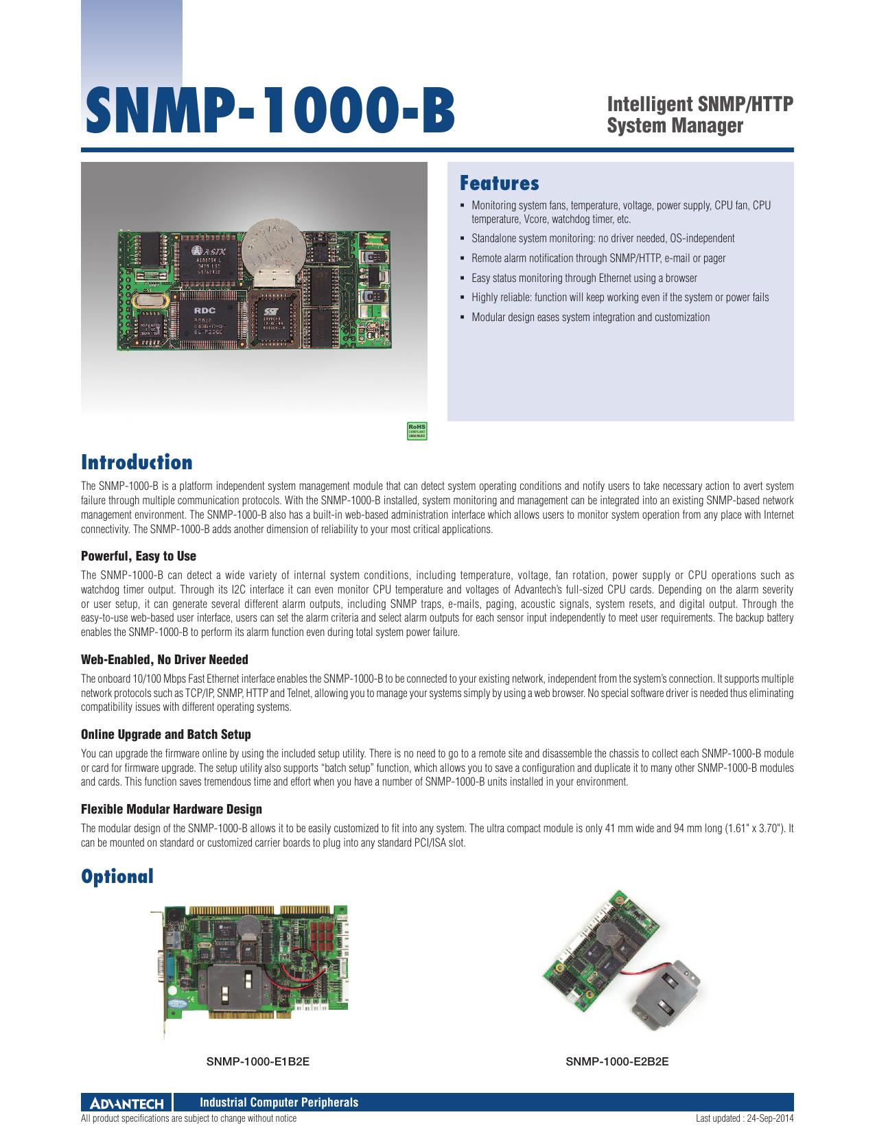 MP-100 datasheet preview page 1